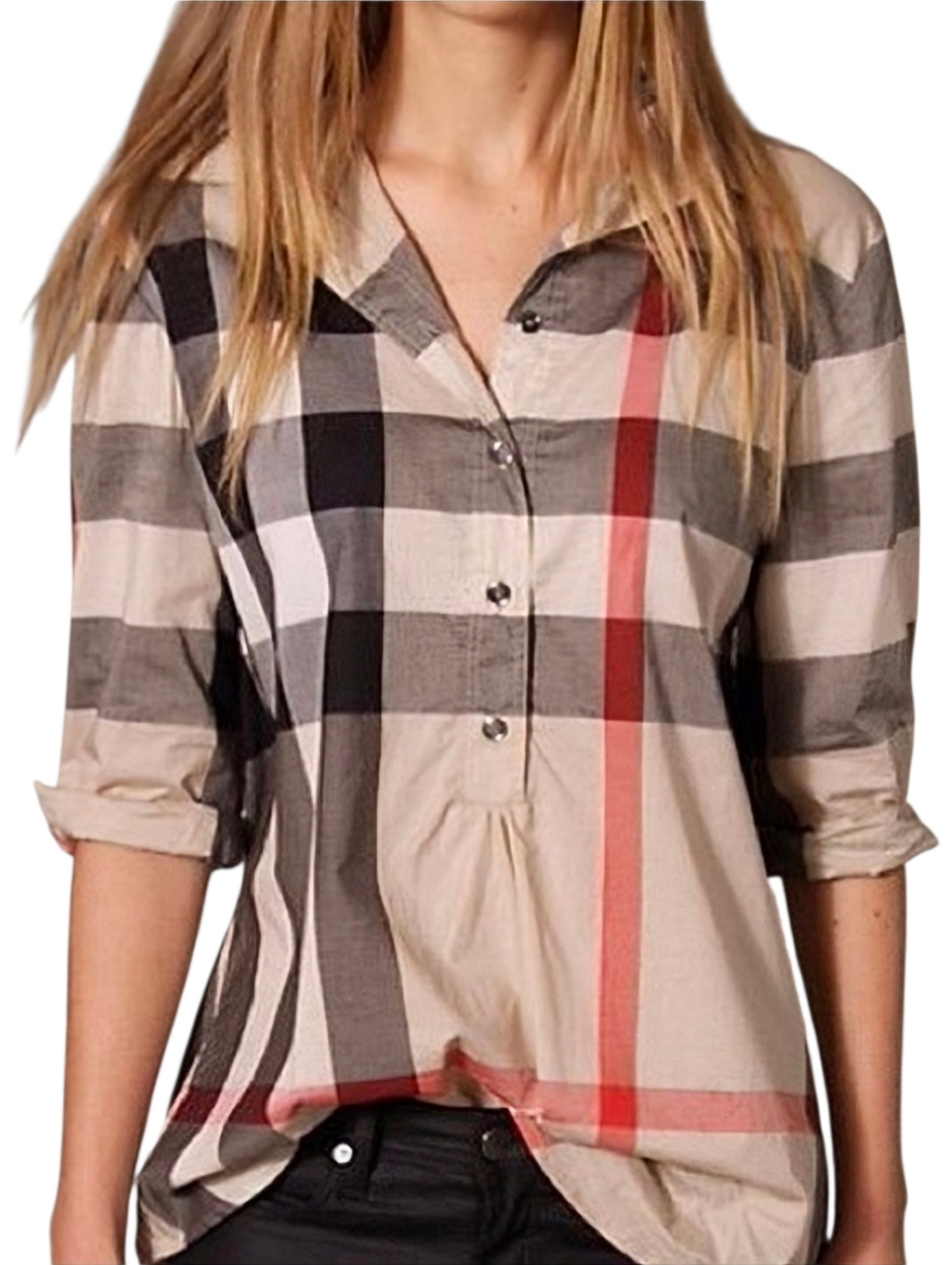BURBERRY Nova Check Plaid Tunic Size Medium